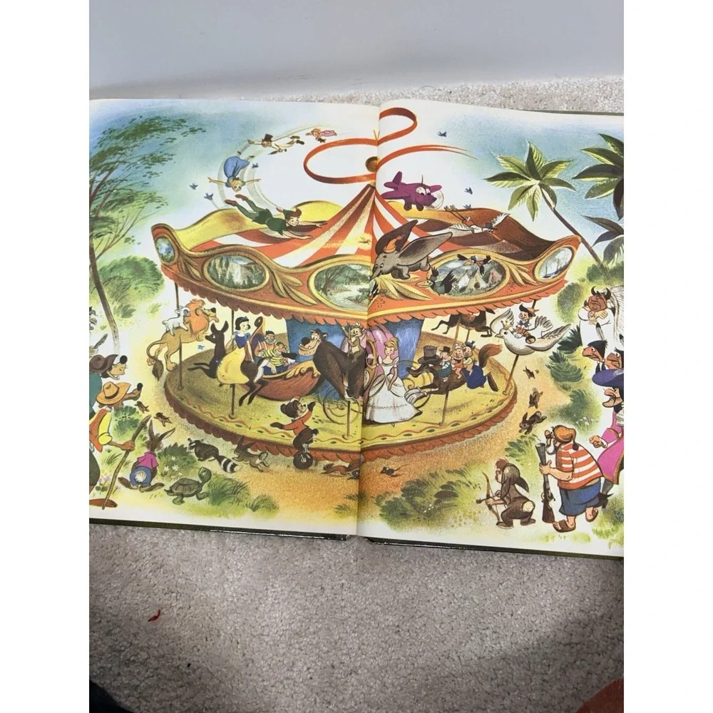 Walt Disney's Treasury 21 Best-Loved Stories Golden Press 1953 Giant Golden Book
